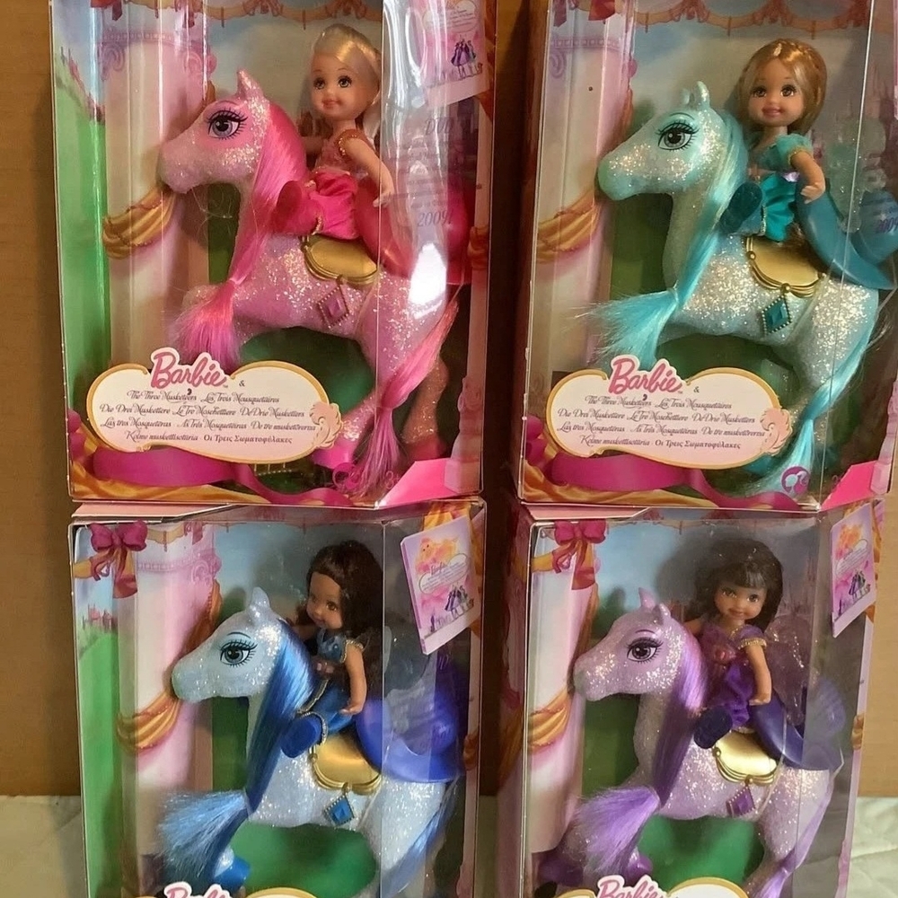 Barbie & The Three Musketeers *COMPLETE SET* Rare Discontinued Mint Condition
